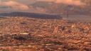 Views over San Francisco and the Golden Gate Bridge from the plane.